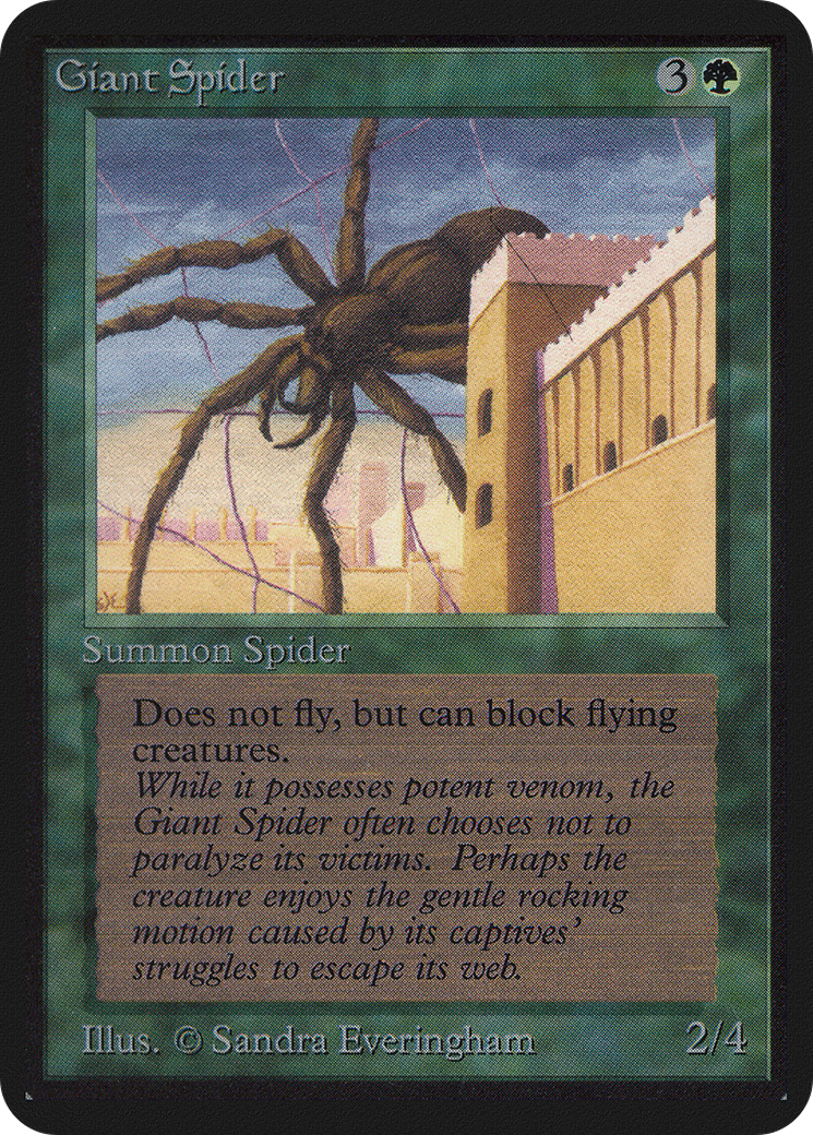 Giant Spider (LEA-198) - Limited Edition Alpha - Premium MTG Single from Wizards of the Coast - Just $11.91! Shop now at Game Crave Tournament Store
