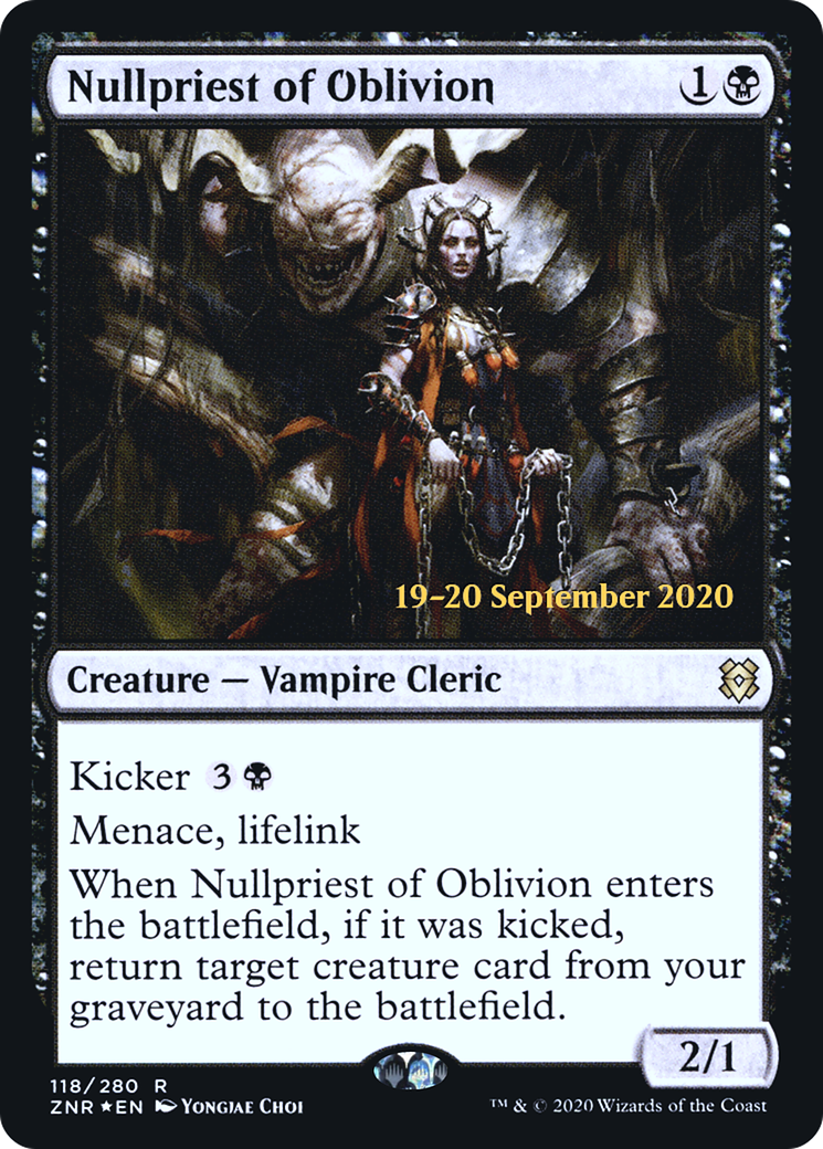 Nullpriest of Oblivion (PZNR-118S) - Zendikar Rising Promos Foil - Premium MTG Single from Wizards of the Coast - Just $0.57! Shop now at Game Crave Tournament Store