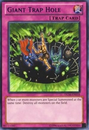 Giant Trap Hole (Purple) (DL16-EN017) - Duelist League Promo Unlimited - Premium Yugioh Single from Konami - Just $0.60! Shop now at Game Crave Tournament Store
