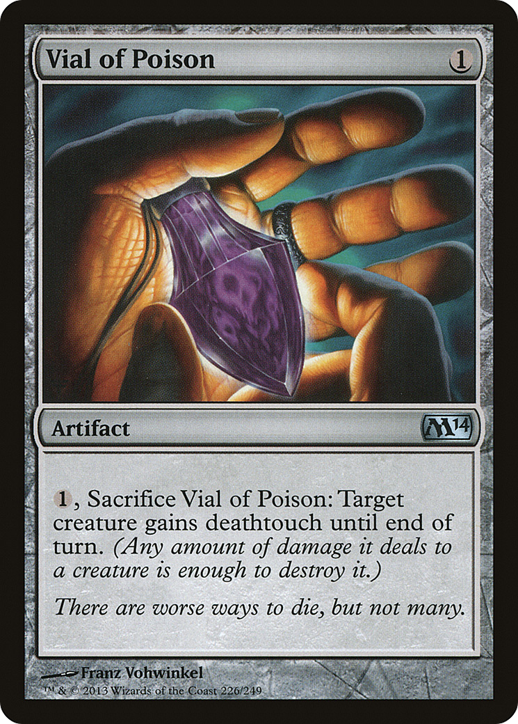 Vial of Poison (M14-226) - Magic 2014 Foil - Premium MTG Single from Wizards of the Coast - Just $0.14! Shop now at Game Crave Tournament Store