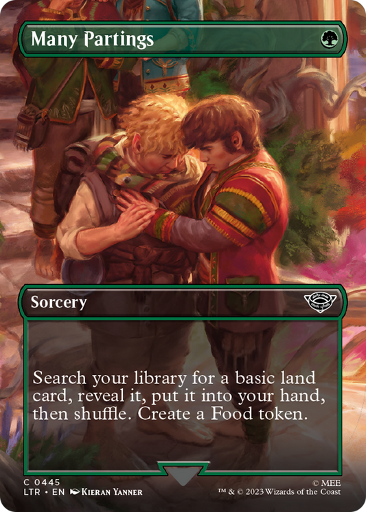 Many Partings (LTR-445) - The Lord of the Rings: Tales of Middle-earth (Borderless) - Premium MTG Single from Wizards of the Coast - Just $0.08! Shop now at Game Crave Tournament Store