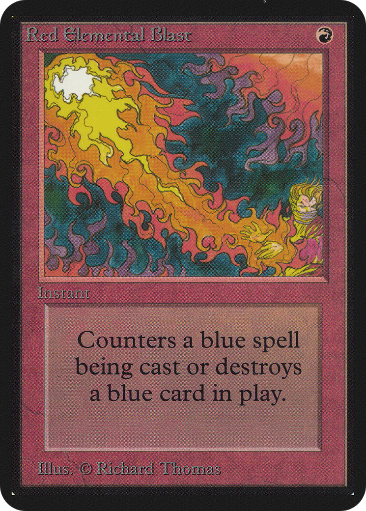 Red Elemental Blast (LEA-169) - Limited Edition Alpha - Premium MTG Single from Wizards of the Coast - Just $36.29! Shop now at Game Crave Tournament Store