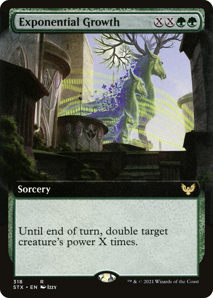 Exponential Growth (STX-318) - Strixhaven: School of Mages: (Extended Art) Foil - Premium MTG Single from Wizards of the Coast - Just $0.91! Shop now at Game Crave Tournament Store