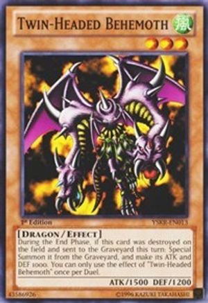Twin-Headed Behemoth (YSKR-EN013) - Starter Deck: Kaiba Reloaded 1st Edition - Premium Yugioh Single from Konami - Just $0.25! Shop now at Game Crave Tournament Store
