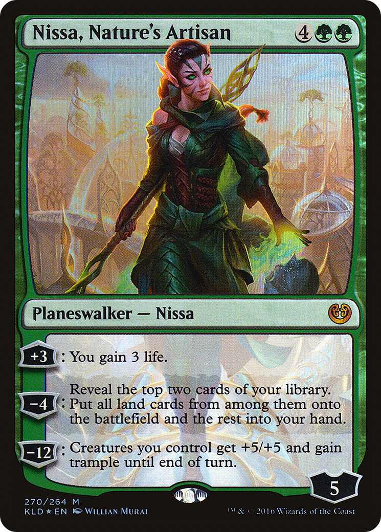 Nissa, Nature's Artisan (KLD-270) - Kaladesh Foil - Premium MTG Single from Wizards of the Coast - Just $0.23! Shop now at Game Crave Tournament Store