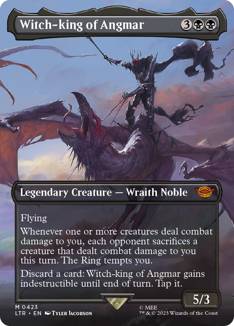 Witch-king of Angmar (LTR-423) - The Lord of the Rings: Tales of Middle-earth (Borderless) Foil - Premium MTG Single from Wizards of the Coast - Just $5.81! Shop now at Game Crave Tournament Store