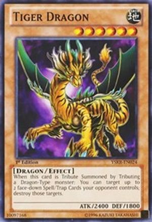 Tiger Dragon (YSKR-EN024) - Starter Deck: Kaiba Reloaded Unlimited - Premium Yugioh Single from Konami - Just $0.08! Shop now at Game Crave Tournament Store