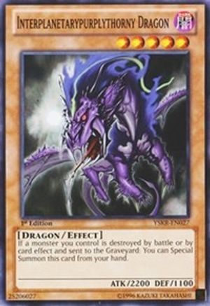 Interplanetarypurplythorny Dragon (YSKR-EN027) - Starter Deck: Kaiba Reloaded 1st Edition - Premium Yugioh Single from Konami - Just $0.25! Shop now at Game Crave Tournament Store