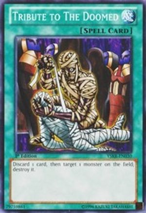 Tribute to the Doomed (YSKR-EN030) - Starter Deck: Kaiba Reloaded 1st Edition - Premium Yugioh Single from Konami - Just $0.26! Shop now at Game Crave Tournament Store