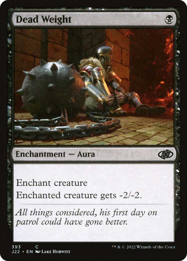 Dead Weight (J22-393) - Jumpstart 2022 - Premium MTG Single from Wizards of the Coast - Just $0.08! Shop now at Game Crave Tournament Store