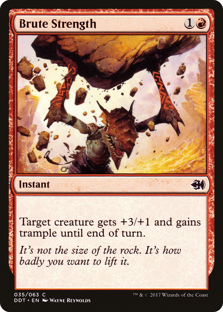 Brute Strength (DDT-035) - Duel Decks: Merfolk vs. Goblins - Premium MTG Single from Wizards of the Coast - Just $0.25! Shop now at Game Crave Tournament Store