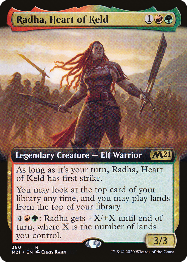 Radha, Heart of Keld (M21-380) - Core Set 2021: (Extended Art) Foil - Premium MTG Single from Wizards of the Coast - Just $0.90! Shop now at Game Crave Tournament Store