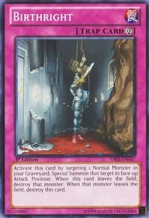 Birthright (YSKR-EN047) - Starter Deck: Kaiba Reloaded Unlimited - Premium Yugioh Single from Konami - Just $0.25! Shop now at Game Crave Tournament Store