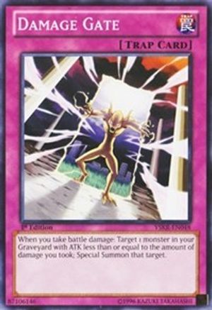 Damage Gate (YSKR-EN048) - Starter Deck: Kaiba Reloaded Unlimited - Premium Yugioh Single from Konami - Just $0.25! Shop now at Game Crave Tournament Store