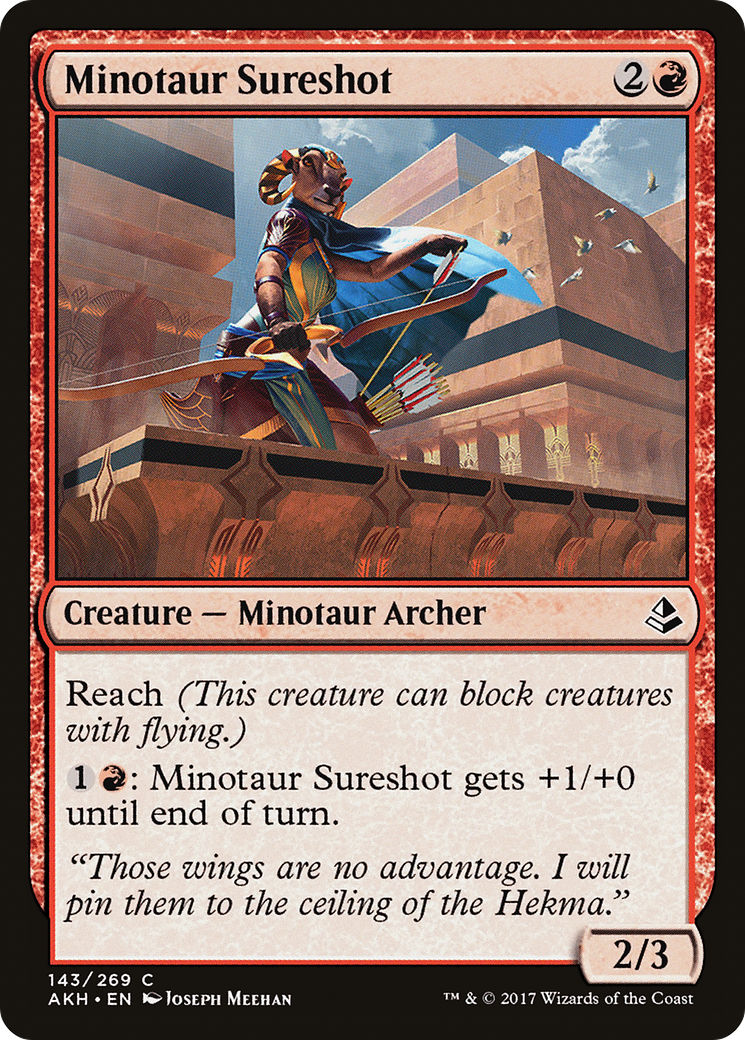 Minotaur Sureshot (AKH-143) - Amonkhet - Premium MTG Single from Wizards of the Coast - Just $0.08! Shop now at Game Crave Tournament Store