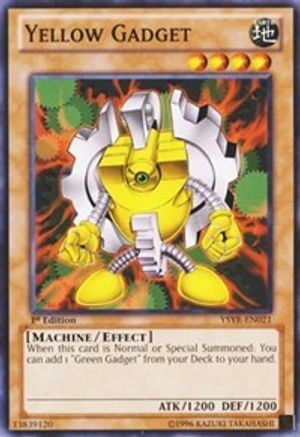 Yellow Gadget (YSYR-EN021) - Starter Deck: Yugi Reloaded 1st Edition - Premium Yugioh Single from Konami - Just $0.08! Shop now at Game Crave Tournament Store