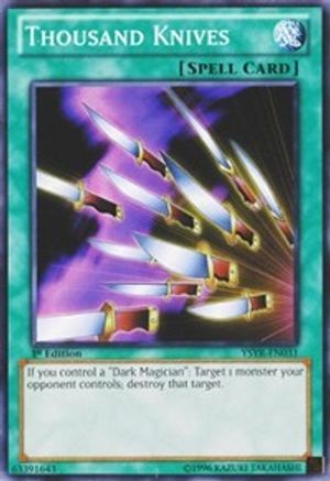 Thousand Knives (YSYR-EN031) - Starter Deck: Yugi Reloaded 1st Edition - Premium Yugioh Single from Konami - Just $0.49! Shop now at Game Crave Tournament Store