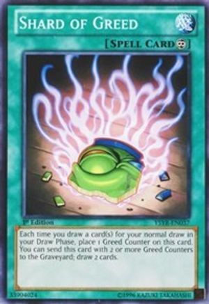 Shard of Greed (YSYR-EN037) - Starter Deck: Yugi Reloaded Unlimited - Premium Yugioh Single from Konami - Just $0.34! Shop now at Game Crave Tournament Store