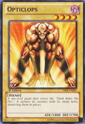 Opticlops (YSKR-EN005) - Starter Deck: Kaiba Reloaded 1st Edition - Premium Yugioh Single from Konami - Just $0.08! Shop now at Game Crave Tournament Store