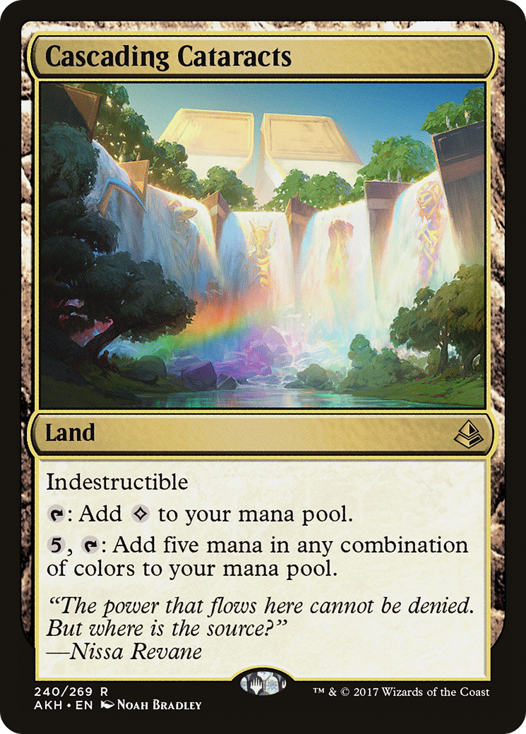 Cascading Cataracts (AKH-240) - Amonkhet Foil - Premium MTG Single from Wizards of the Coast - Just $2.50! Shop now at Game Crave Tournament Store