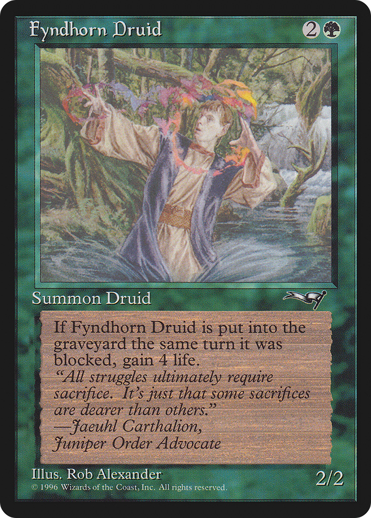 Fyndhorn Druid (ALL-90A) - Alliances - Premium MTG Single from Wizards of the Coast - Just $0.25! Shop now at Game Crave Tournament Store