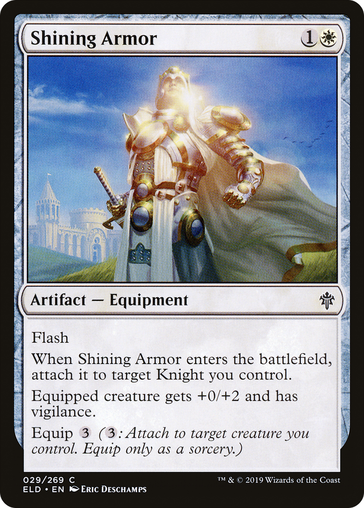 Shining Armor (ELD-029) - Throne of Eldraine Foil - Premium MTG Single from Wizards of the Coast - Just $0.08! Shop now at Game Crave Tournament Store