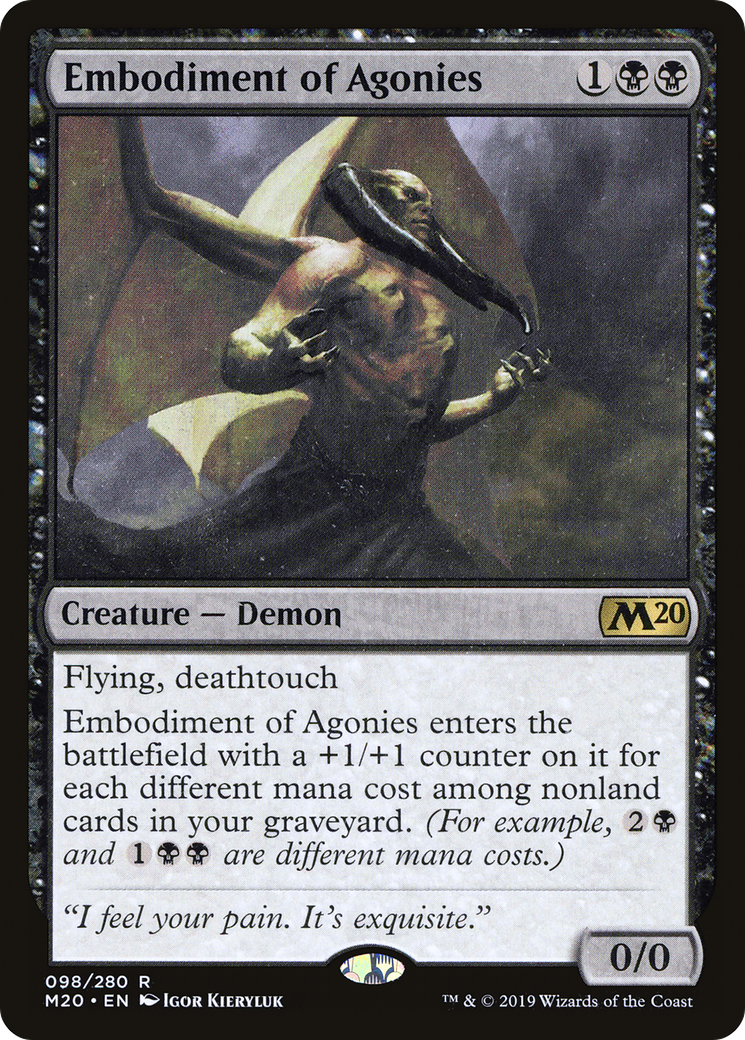 Embodiment of Agonies (M20-098) - Core Set 2020 - Premium MTG Single from Wizards of the Coast - Just $0.08! Shop now at Game Crave Tournament Store