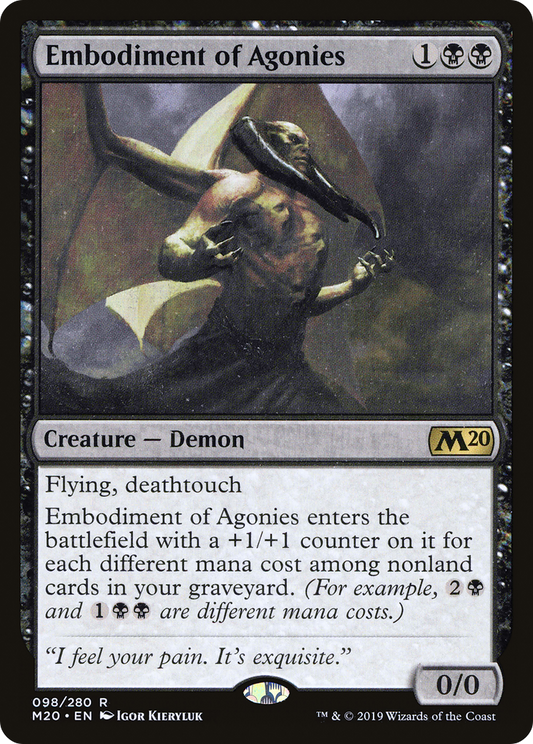 Embodiment of Agonies (M20-098) - Core Set 2020 - Premium MTG Single from Wizards of the Coast - Just $0.08! Shop now at Game Crave Tournament Store