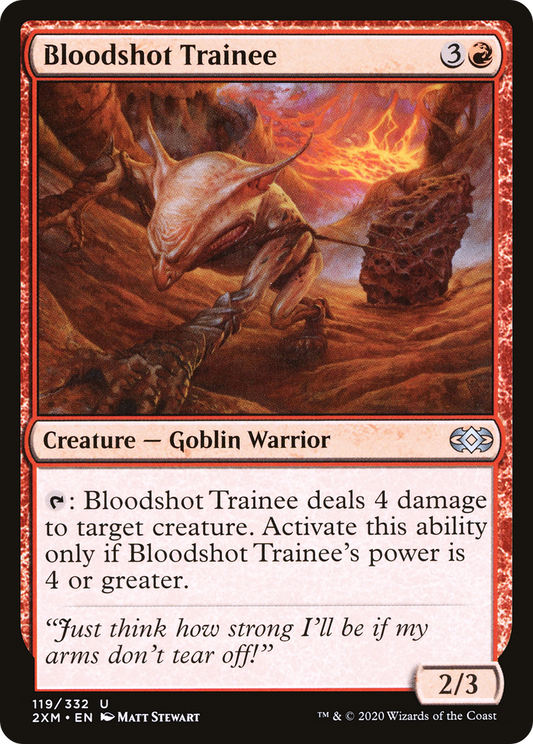 Bloodshot Trainee (2XM-119) - Double Masters - Premium MTG Single from Wizards of the Coast - Just $0.25! Shop now at Game Crave Tournament Store