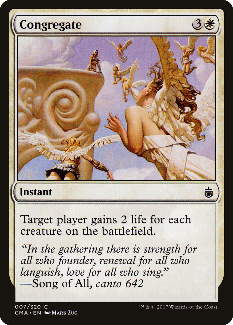 Congregate (CMA-007) - Commander Anthology - Premium MTG Single from Wizards of the Coast - Just $0.25! Shop now at Game Crave Tournament Store