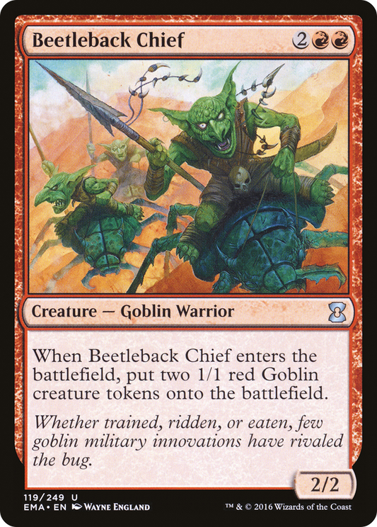 Beetleback Chief (EMA-119) - Eternal Masters - Premium MTG Single from Wizards of the Coast - Just $0.26! Shop now at Game Crave Tournament Store