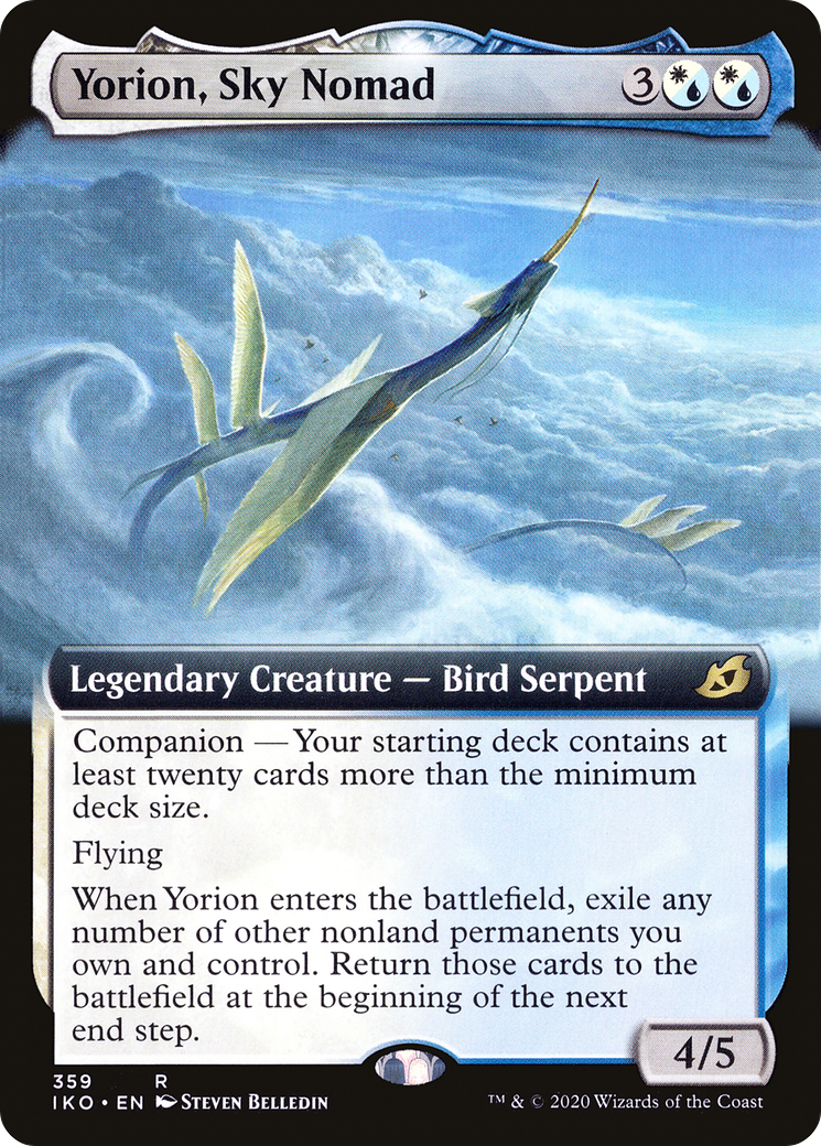 Yorion, Sky Nomad (IKO-359) - Ikoria: Lair of Behemoths: (companion, Extended Art) Foil - Premium MTG Single from Wizards of the Coast - Just $0.54! Shop now at Game Crave Tournament Store