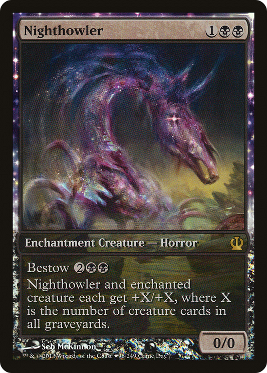 Nighthowler (PTHS-098) - Theros Promos: (nyxtouched) Foil - Premium MTG Single from Wizards of the Coast - Just $0.80! Shop now at Game Crave Tournament Store