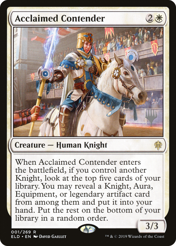 Acclaimed Contender (PELD-01P) - Throne of Eldraine Promos - Premium MTG Single from Wizards of the Coast - Just $0.34! Shop now at Game Crave Tournament Store