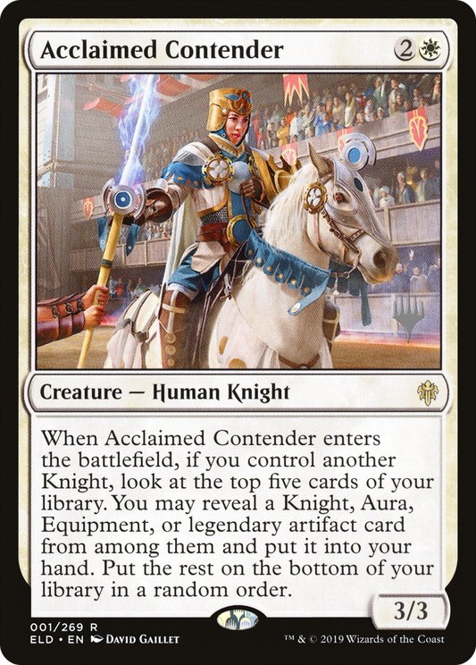 Acclaimed Contender (PELD-01P) - Throne of Eldraine Promos - Premium MTG Single from Wizards of the Coast - Just $0.34! Shop now at Game Crave Tournament Store