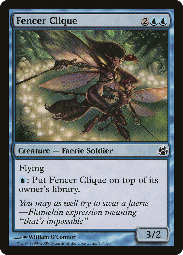Fencer Clique (MOR-033) - Morningtide Foil - Premium MTG Single from Wizards of the Coast - Just $0.28! Shop now at Game Crave Tournament Store