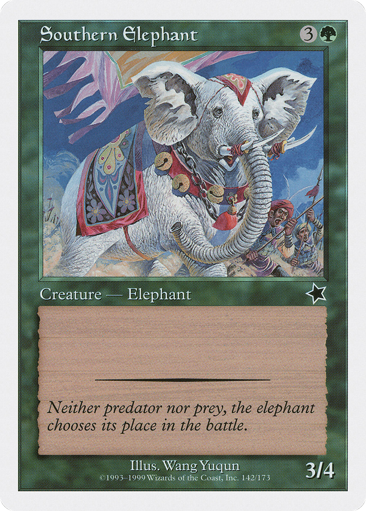 Southern Elephant (S99-142) - Starter 1999 - Premium MTG Single from Wizards of the Coast - Just $0.10! Shop now at Game Crave Tournament Store
