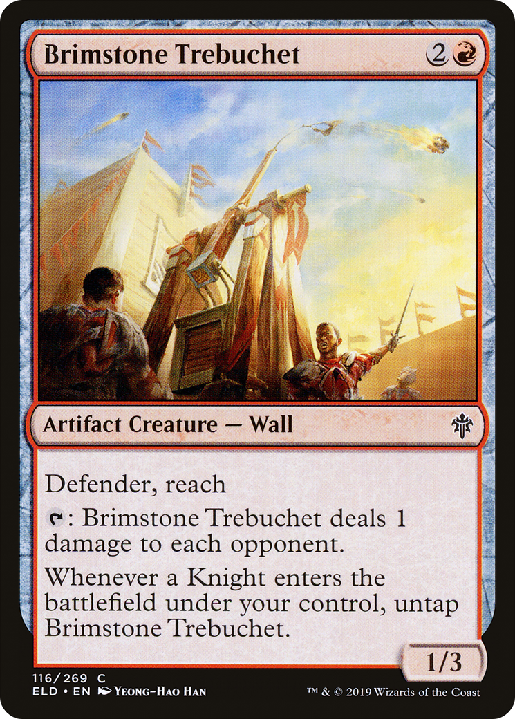 Brimstone Trebuchet (ELD-116) - Throne of Eldraine Foil - Premium MTG Single from Wizards of the Coast - Just $0.25! Shop now at Game Crave Tournament Store