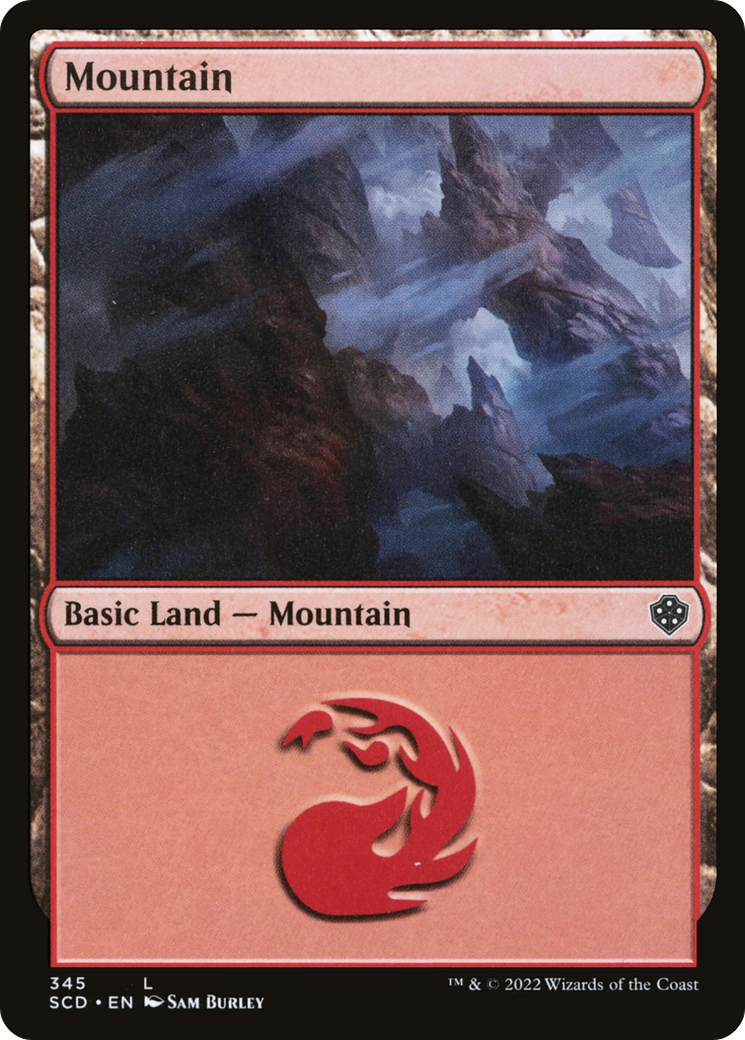 Mountain (SCD-345) - Starter Commander Decks - Premium MTG Single from Wizards of the Coast - Just $0.25! Shop now at Game Crave Tournament Store
