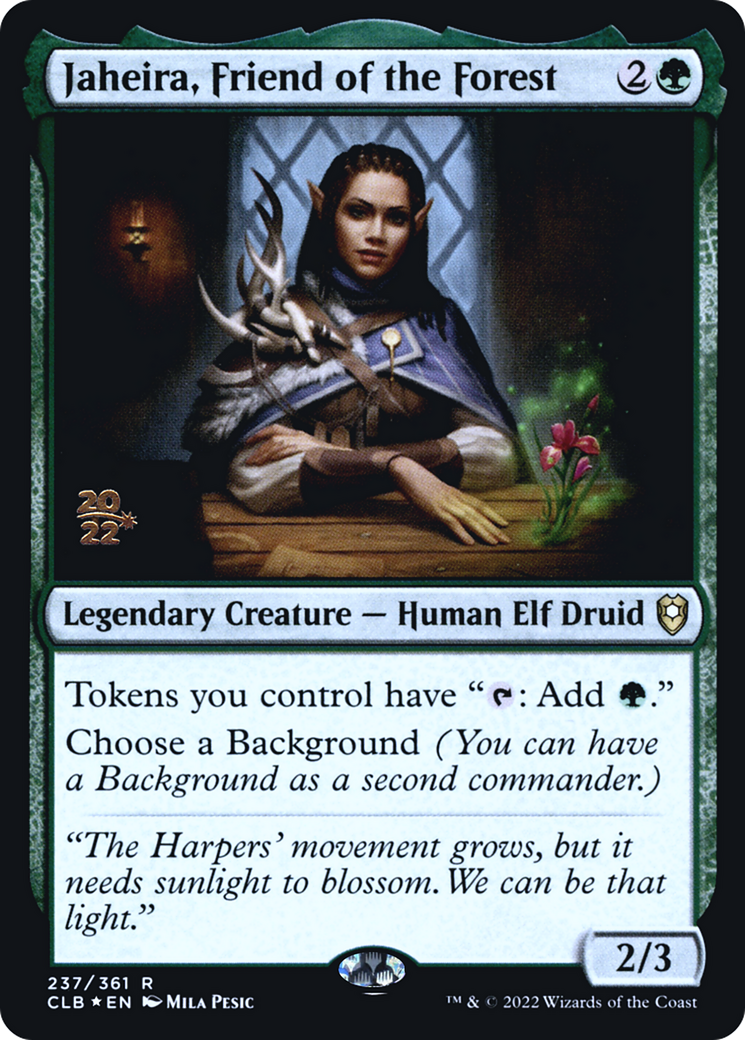 Jaheira, Friend of the Forest (PCLB-237S) - Battle for Baldur's Gate Promos Foil - Premium MTG Single from Wizards of the Coast - Just $1.91! Shop now at Game Crave Tournament Store