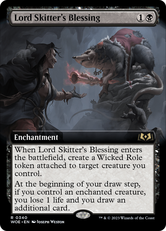 Lord Skitter's Blessing (WOE-340) - Wilds of Eldraine: (Extended Art) - Premium MTG Single from Wizards of the Coast - Just $0.08! Shop now at Game Crave Tournament Store