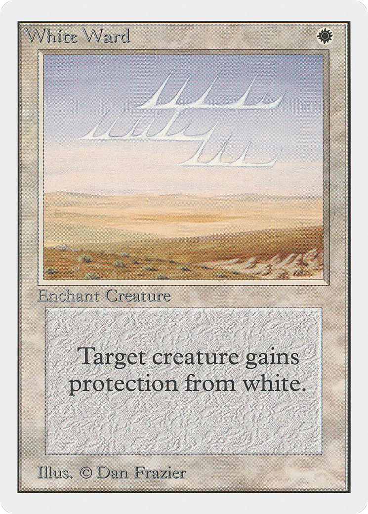 White Ward (2ED-045) - Unlimited Edition - Premium MTG Single from Wizards of the Coast - Just $1.18! Shop now at Game Crave Tournament Store