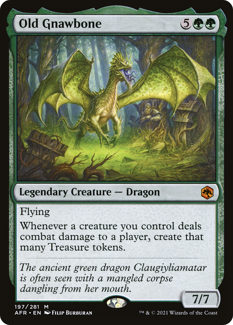 Old Gnawbone (AFR-197) - Adventures in the Forgotten Realms Foil - Premium MTG Single from Wizards of the Coast - Just $50.88! Shop now at Game Crave Tournament Store