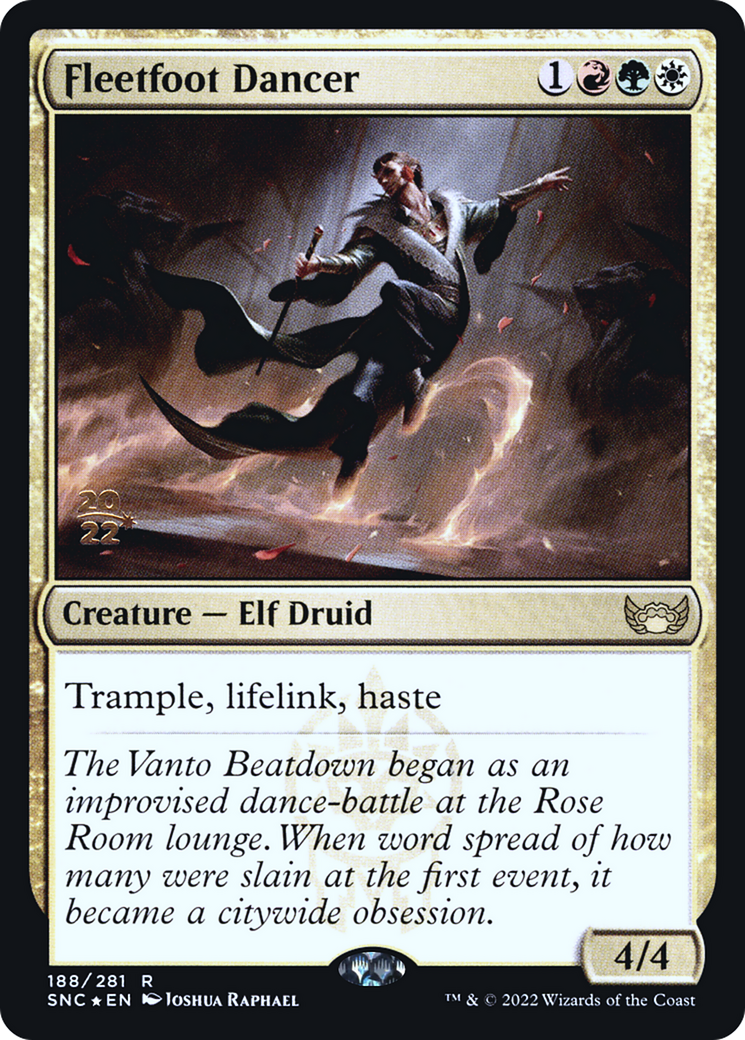 Fleetfoot Dancer (PSNC-188S) - Streets of New Capenna Promos Foil - Premium MTG Single from Wizards of the Coast - Just $0.08! Shop now at Game Crave Tournament Store