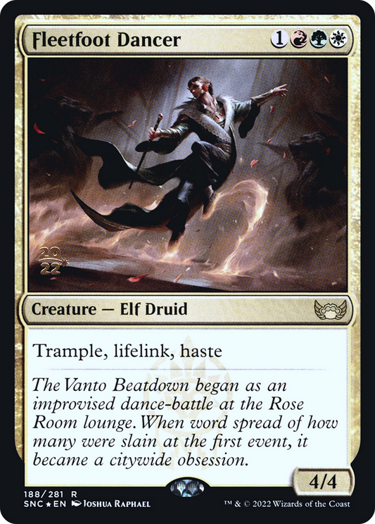 Fleetfoot Dancer (PSNC-188S) - Streets of New Capenna Promos Foil - Premium MTG Single from Wizards of the Coast - Just $0.08! Shop now at Game Crave Tournament Store