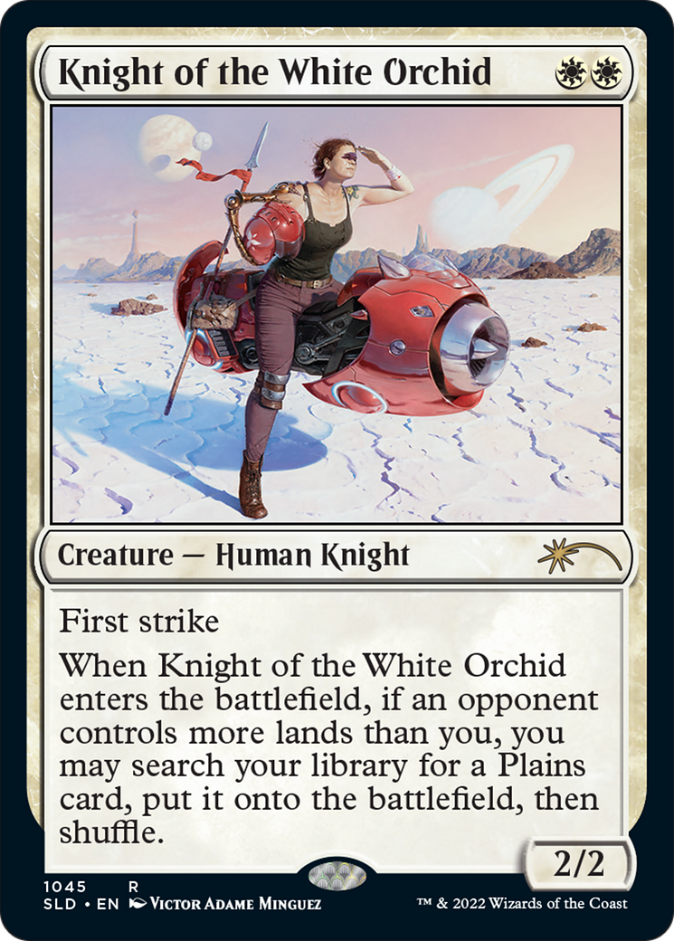 Knight of the White Orchid (SLD-1045) - Secret Lair Drop Foil - Premium MTG Single from Wizards of the Coast - Just $2.60! Shop now at Game Crave Tournament Store