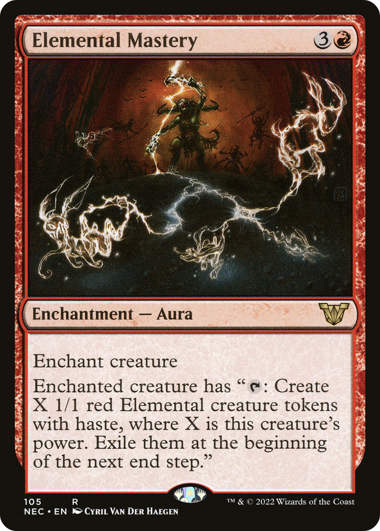 Elemental Mastery (NEC-105) - Neon Dynasty Commander - Premium MTG Single from Wizards of the Coast - Just $0.26! Shop now at Game Crave Tournament Store