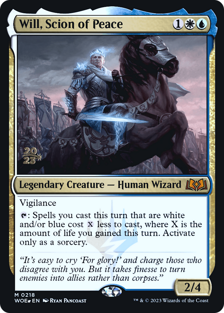 Will, Scion of Peace (PWOE-218S) - Wilds of Eldraine Promos Foil - Premium MTG Single from Wizards of the Coast - Just $0.47! Shop now at Game Crave Tournament Store