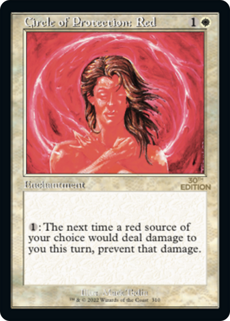 Circle of Protection: Red (30A-310) - 30th Anniversary Edition - Premium MTG Single from Wizards of the Coast - Just $0.08! Shop now at Game Crave Tournament Store