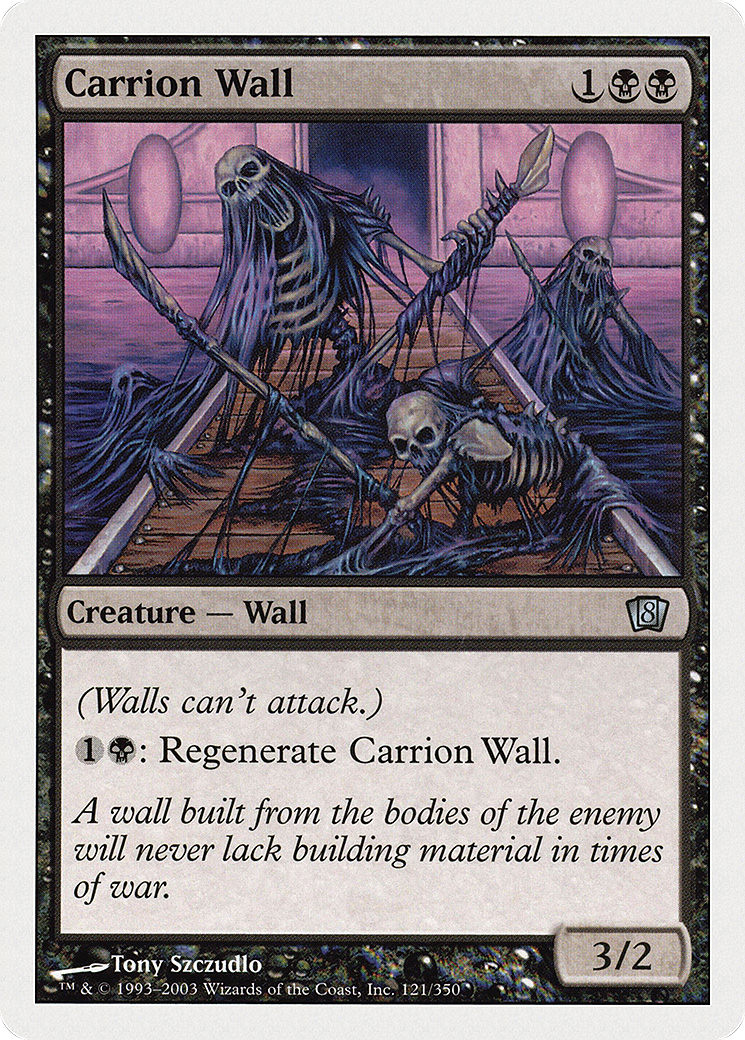 Carrion Wall (8ED-121) - Eighth Edition - Premium MTG Single from Wizards of the Coast - Just $0.08! Shop now at Game Crave Tournament Store